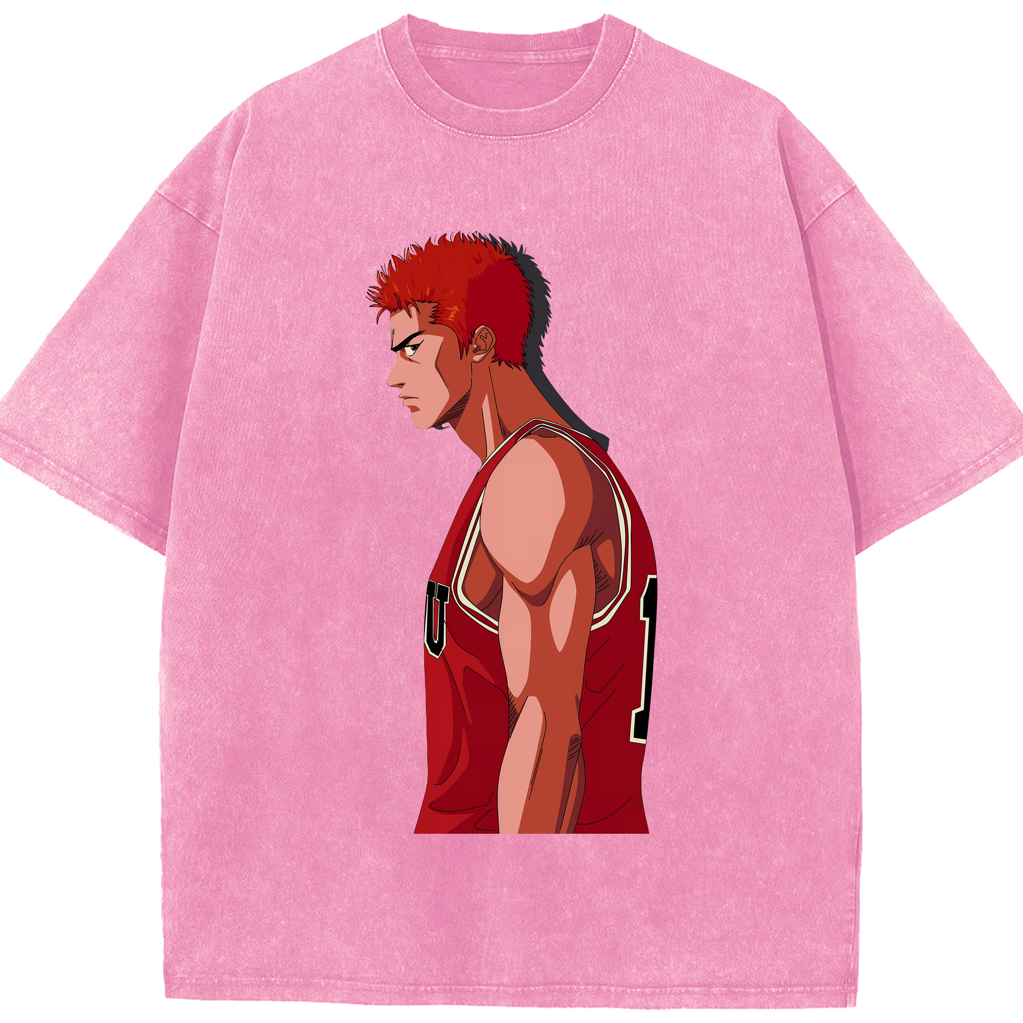 （画像用） SLAM DUNK／スラムダンク 綿100% ヴィンテージ風 半袖Tシャツ（フロントプリント）